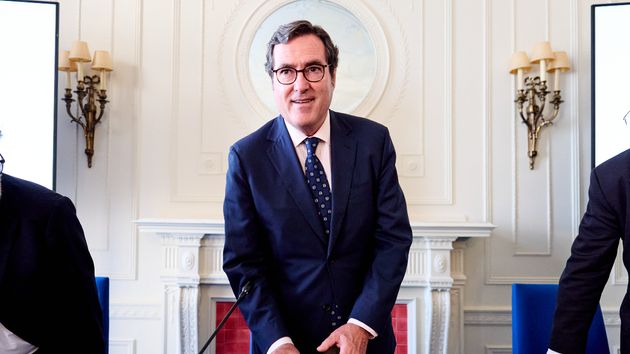 El presidente de la CEOE, Antonio Garamendi