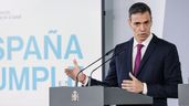 El presidente del Gobierno, Pedro Sánchez durante una rueda de prensa