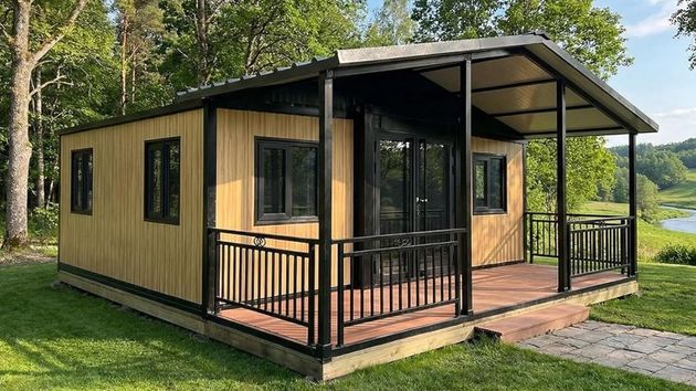 Amazon vende esta casa prefabricada de 37 metros cuadrados por 7.298 euros que se monta en dos horas y puede tener cocina y baño