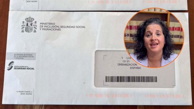 una carta de la seguridad social y la abogada