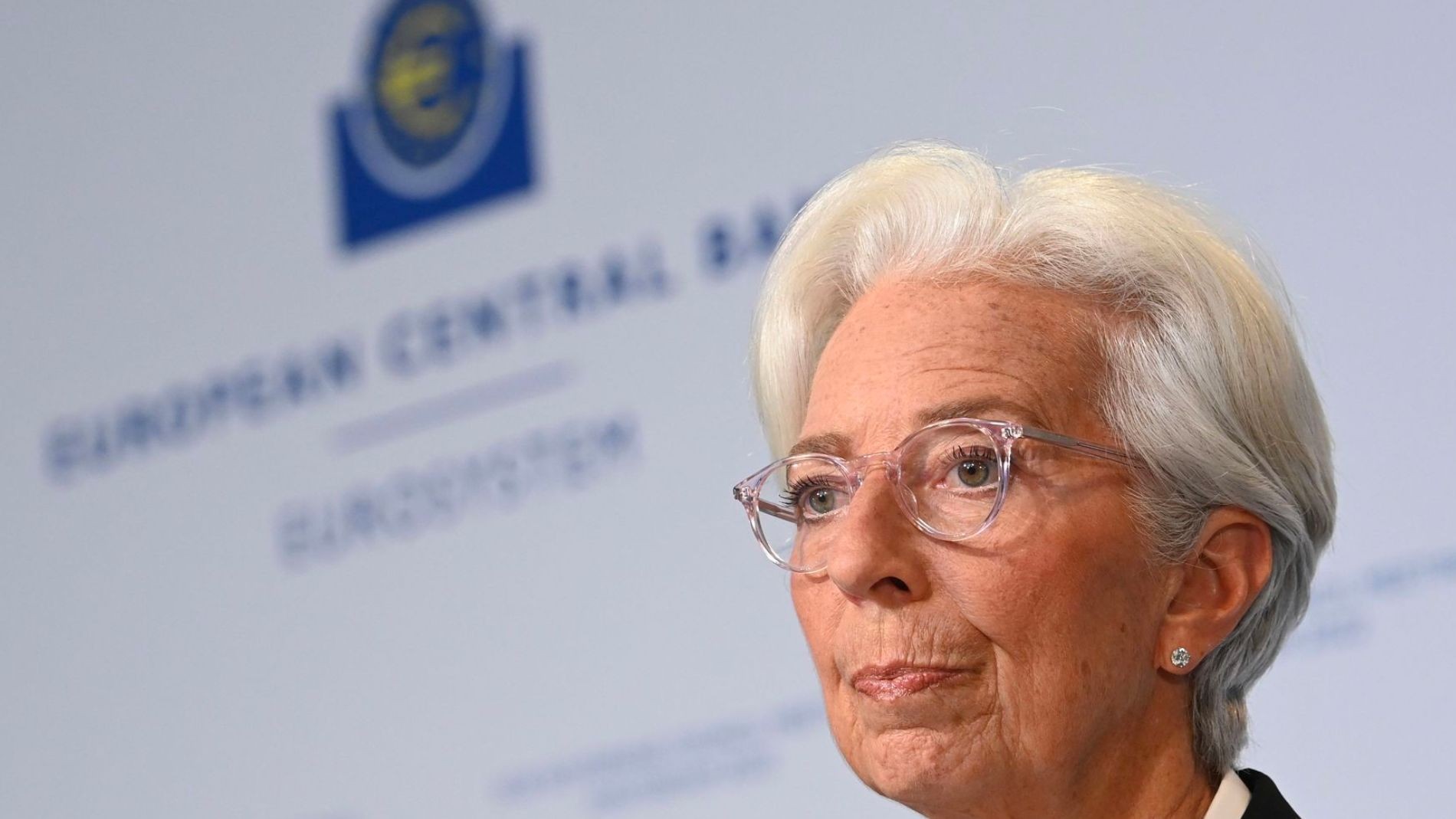 La presidenta del BCE, Christine Lagarde. Reunión del BCE de urgencia ante el peligro de la prima de riesgo de España y el sur de Europa