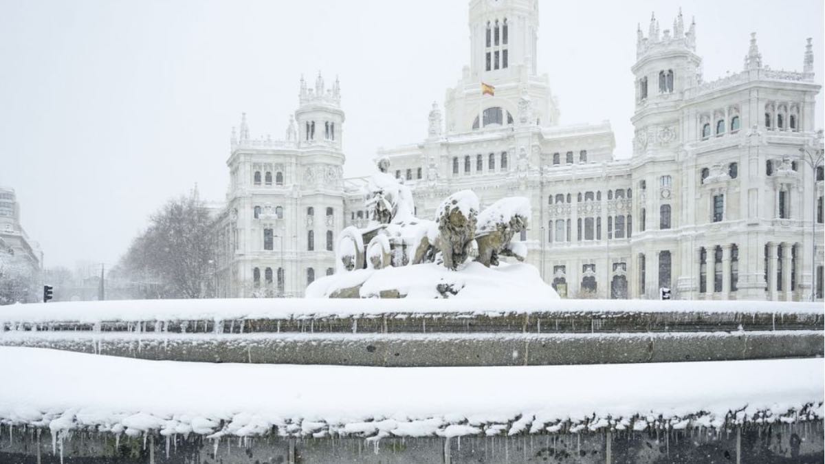 Madrid, durante la nevada de Filomena Madrid, durante la nevada de Filomena