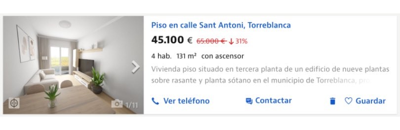 Piso Idealista en Torreblanca, Castellón