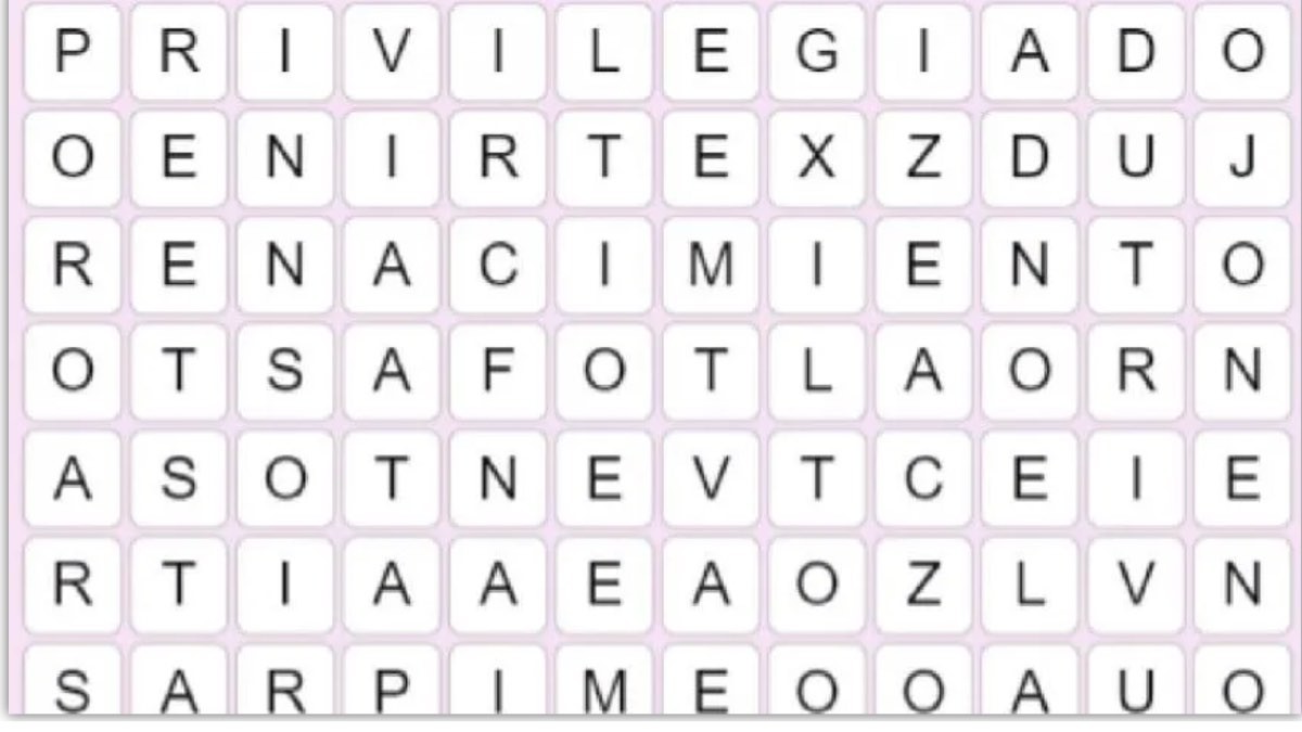 Este reto visual casi nadie ha podido resolverlo ¿puedes encontrar la palabra Fiesta en menos de 15 segundos?