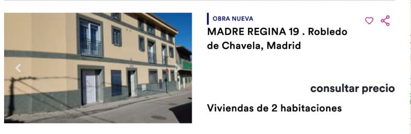 Viviendas de nueva construcción en Madrid