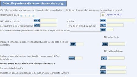Casilla 611 deducción maternidad declaración Renta