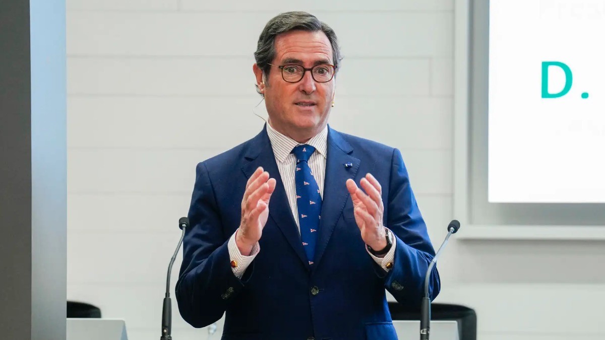 El presidente de la CEOE, Antonio Garamendi