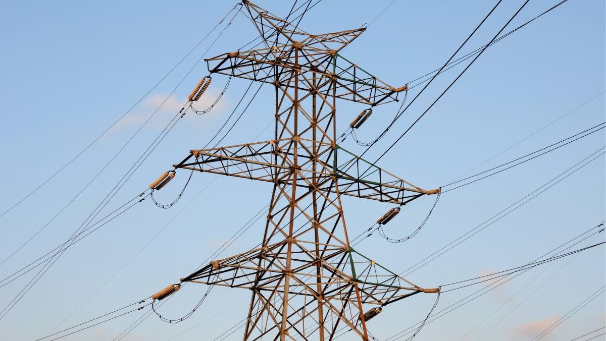 un tendido eléctrico