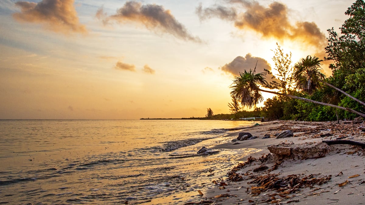 Una playa de Cozumel, México