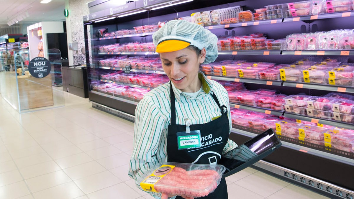 una empleada de Mercadona