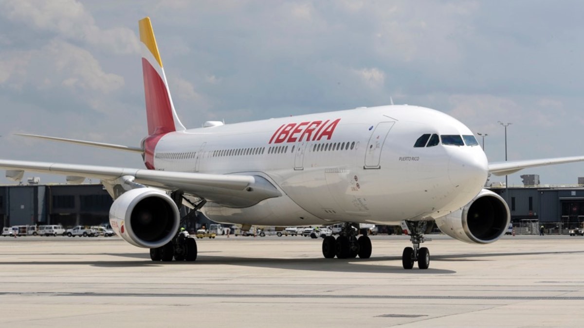 Uno de los aviones de Iberia