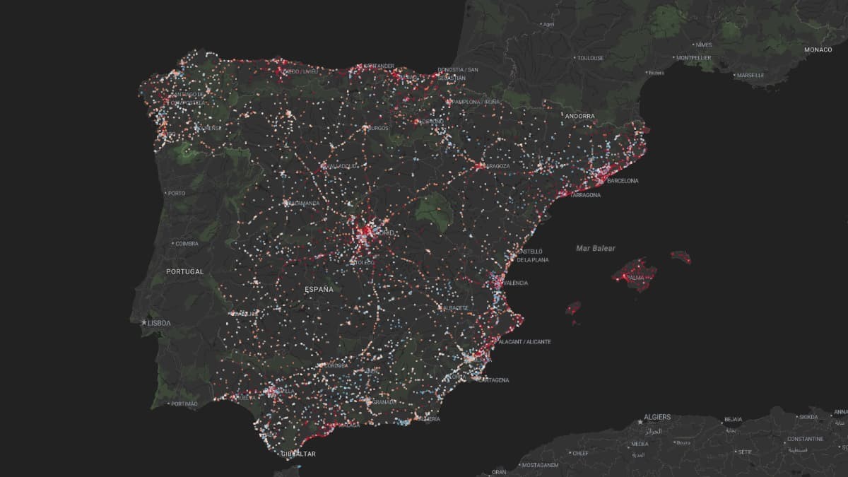 Precio de la gasolina y diésel hoy, 24 de enero de 2024 Mapa de España con todas las gasolineras