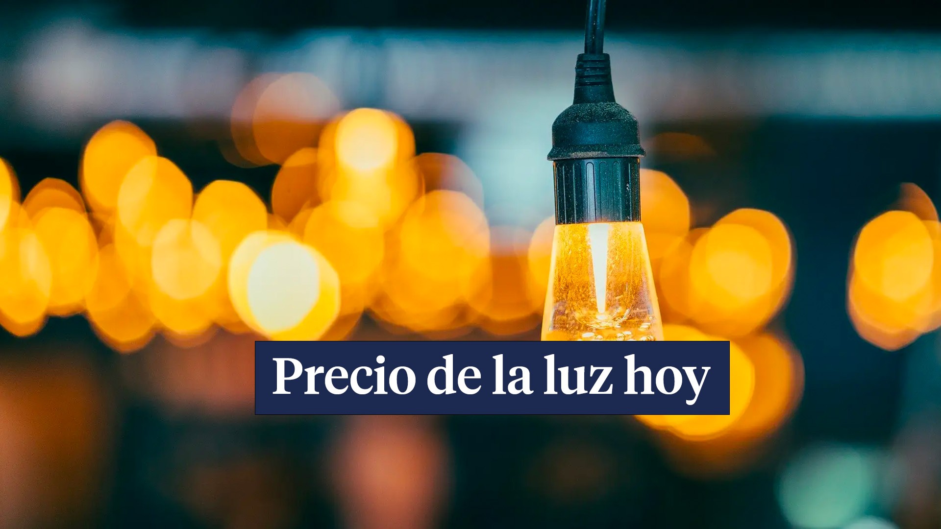 Precio luz hoy hora a hora