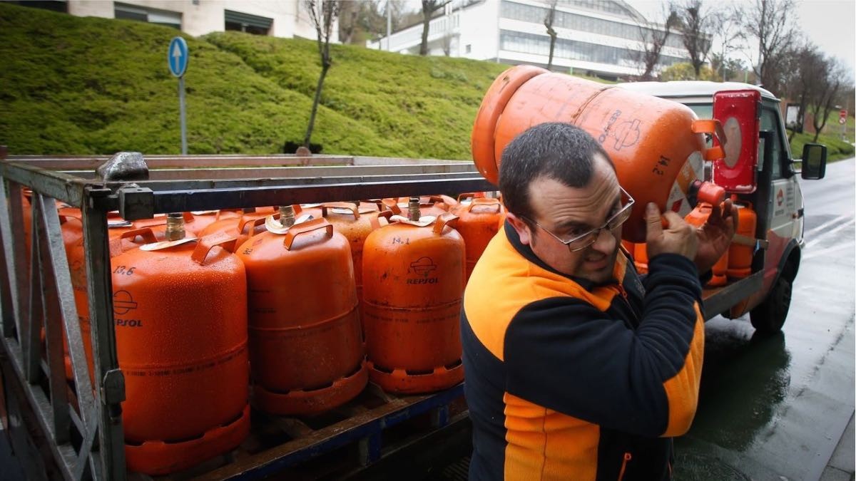 repartidor bombona de butano