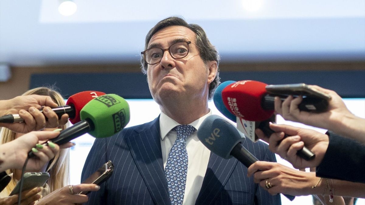 El presidente de la patronal CEOE, Antonio Garamendi.
