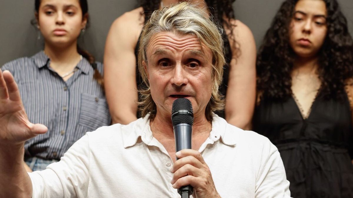 Nacho Cano, en una rueda de prensa tras su detención