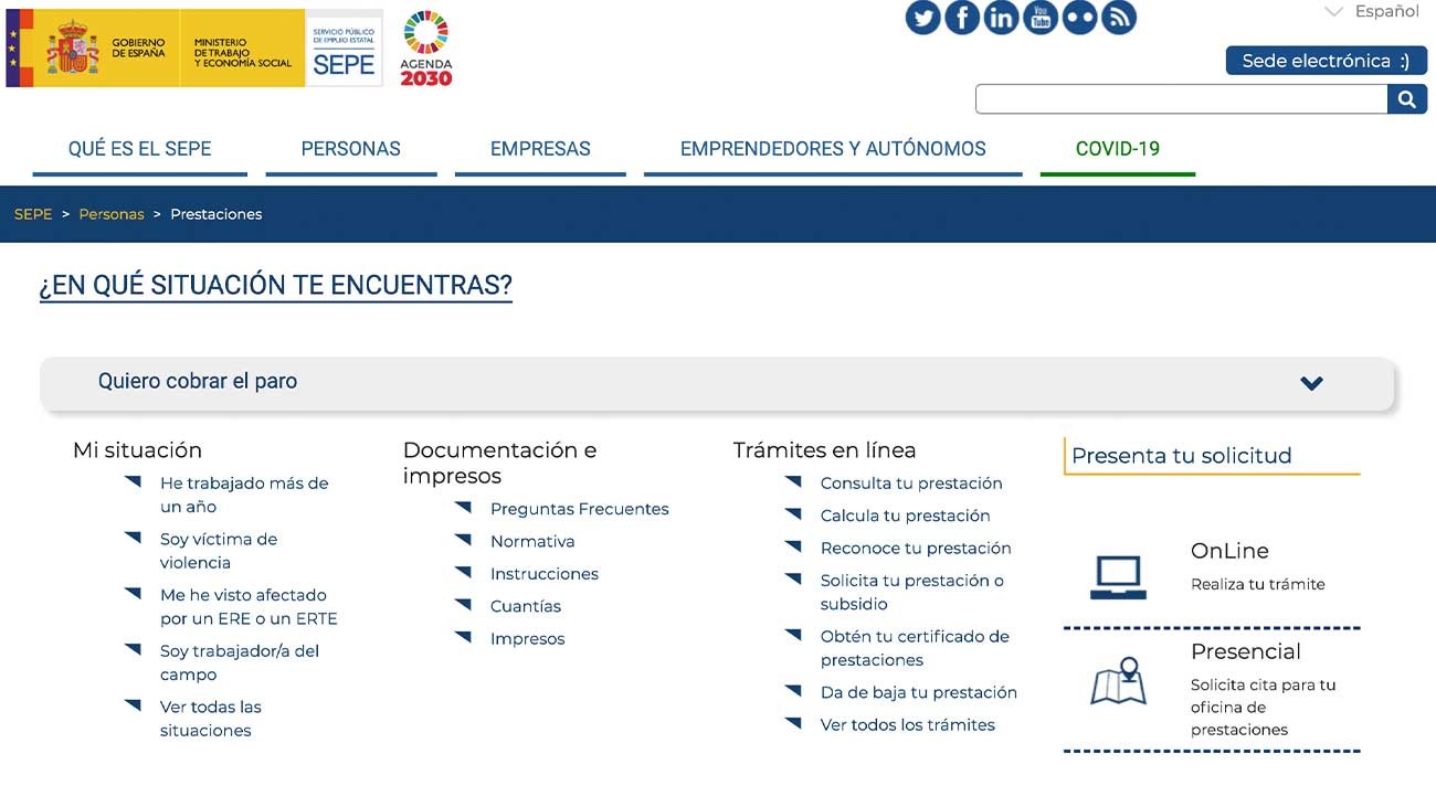 SEPE: así funciona el simulador para calcular la prestación por desempleo