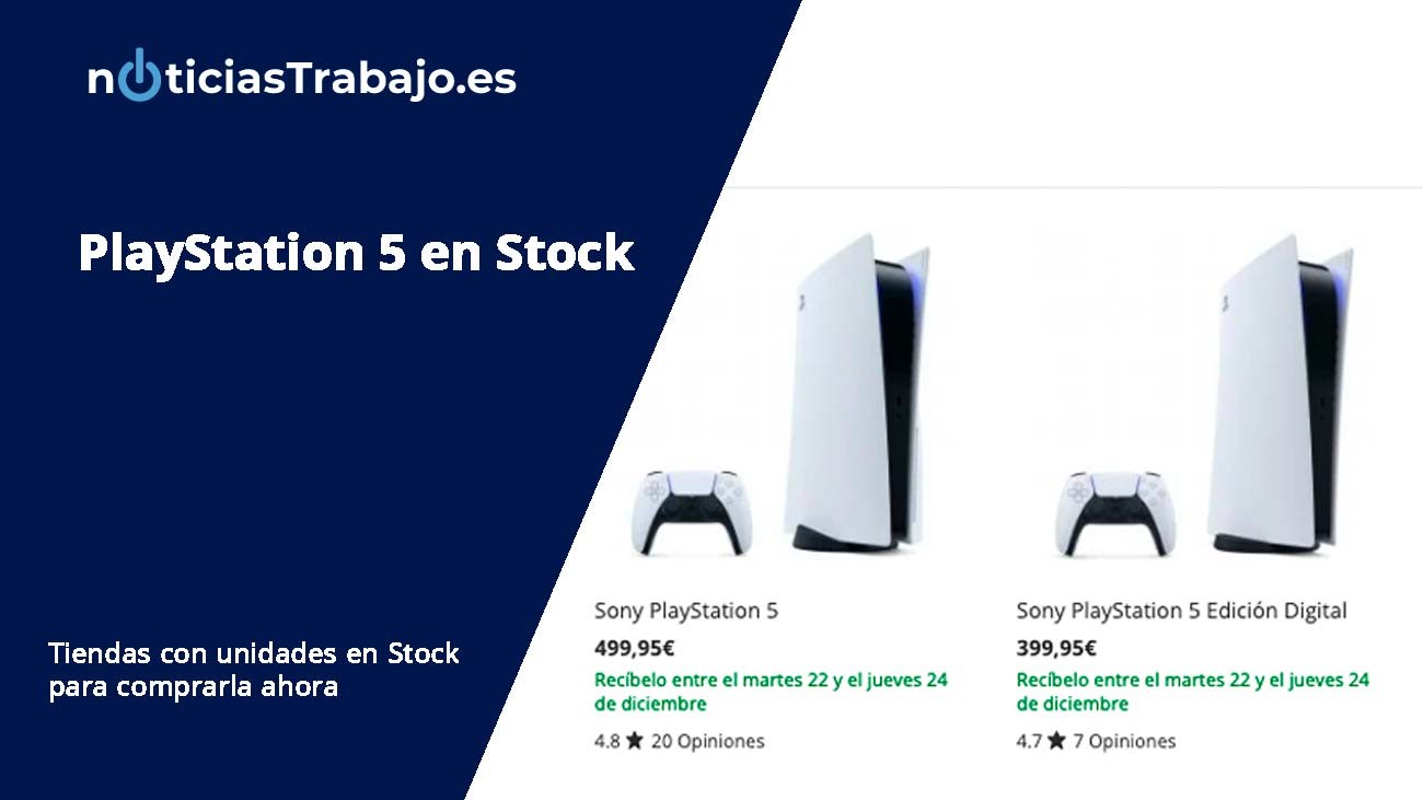 PlayStation 5 en Stock antes de Navidad, disponible en PcComponentes, Game, Fnac y Amazon ...