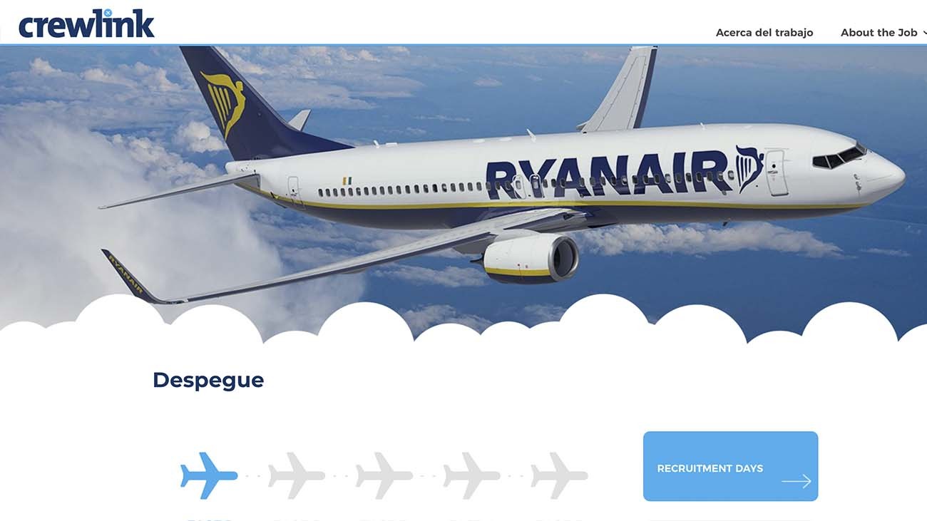 Crewlink lanza una oferta de empleo en Sevilla con 50 vacantes como personal de cabina