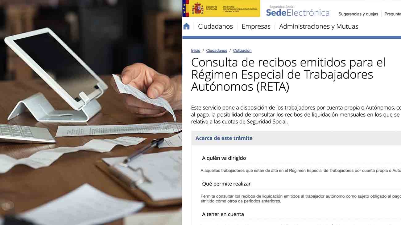 Si eres autónomo ya puedes consultar tu cuota cada mes en la Seguridad Social