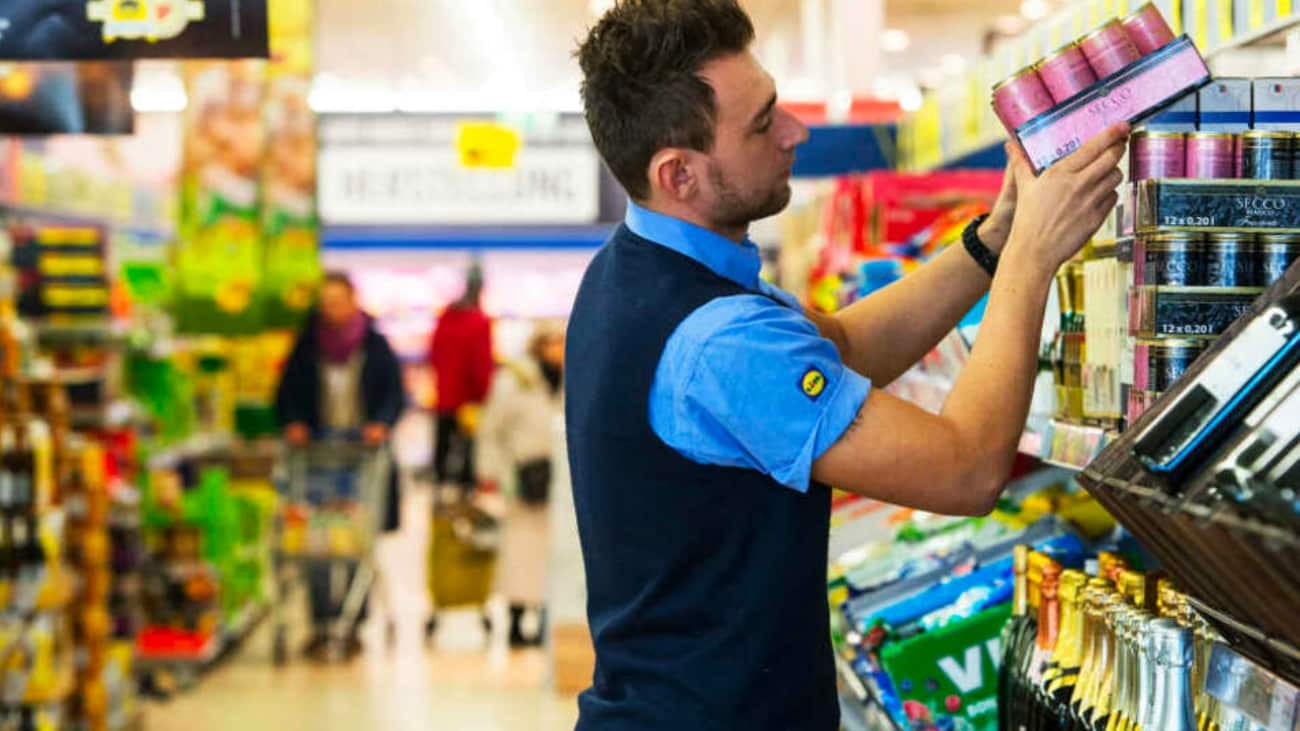 trabajador de Lidl