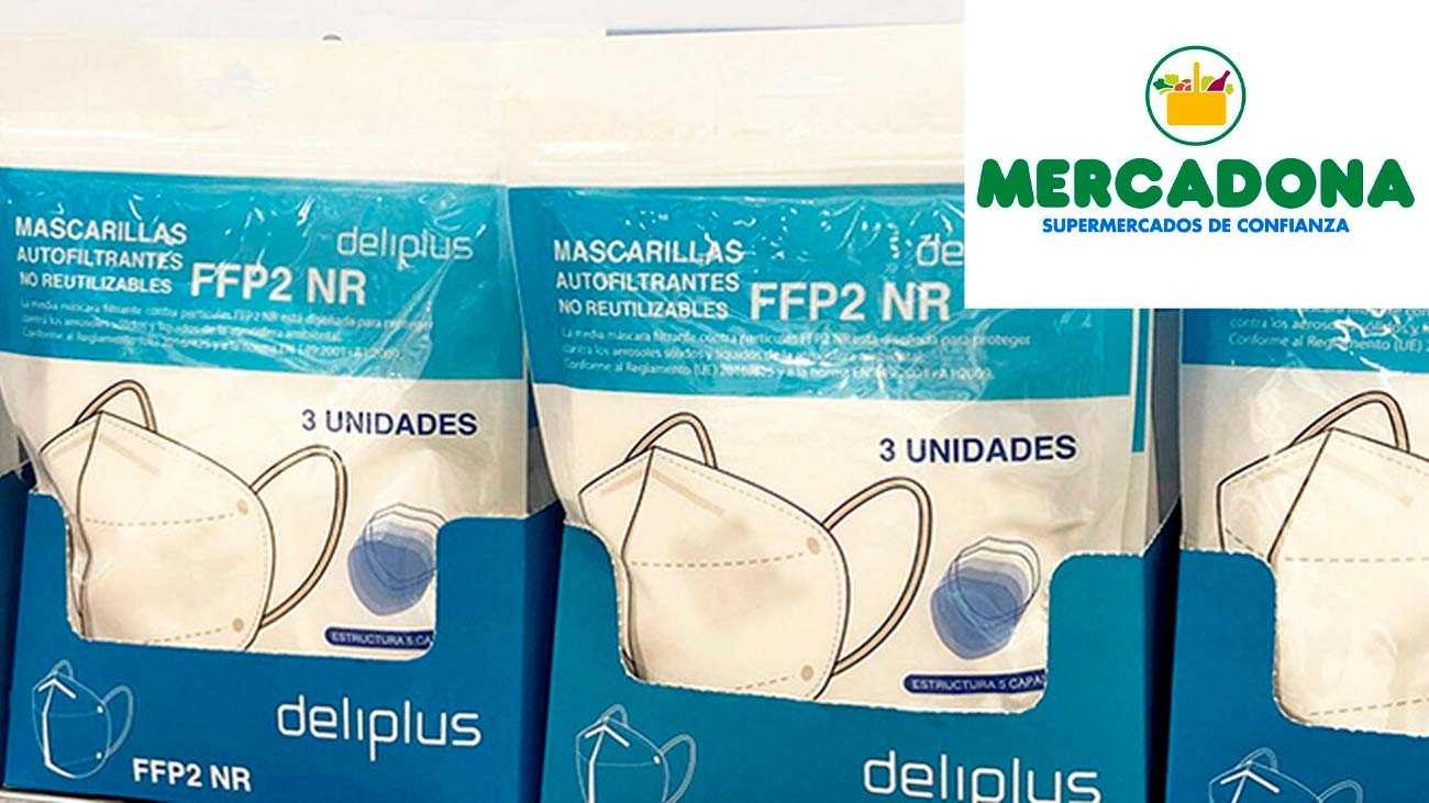 Mercadona: la cadena de supermercados comienza a vender Mascarillas FFP2