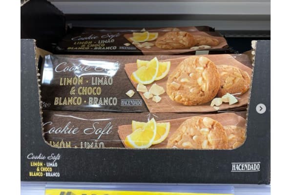 Galletas limón y chocolate blanco Hacendado