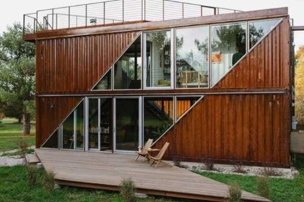vivienda modular con contenedores marítimos usados