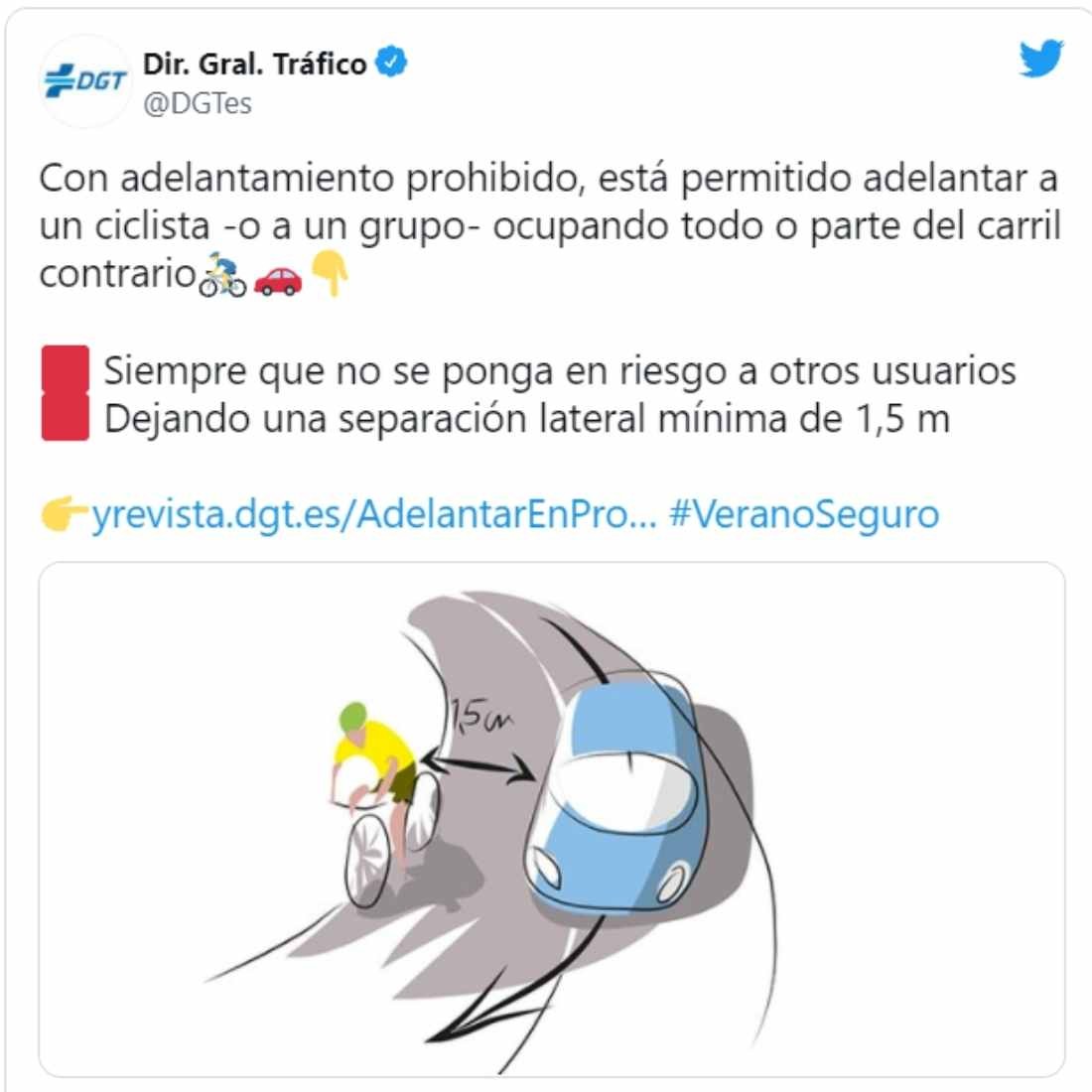dgt modifica reglamento de trafico ciclistas