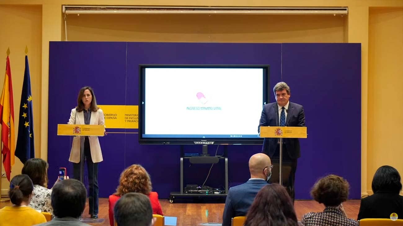 Los ministros Ione Belarra y Jose Luis Escrivá Los ministros Ione Belarra y Jose Luis Escrivá