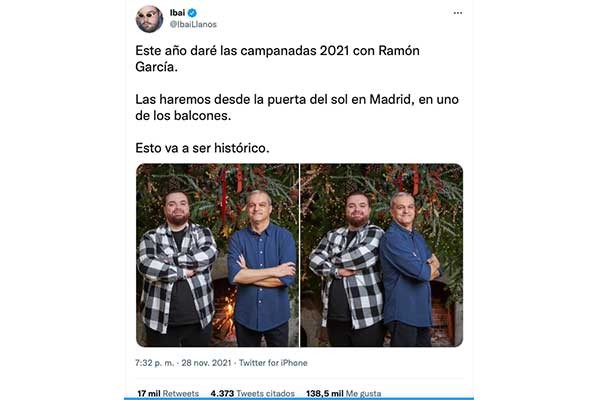 Ibai Llanos y Ramón García