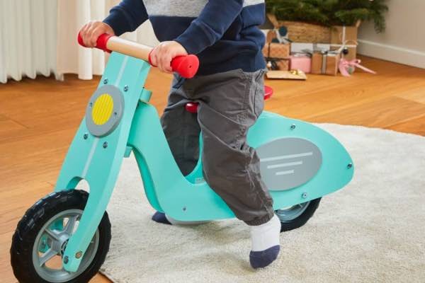 bicicleta madera natural lidl