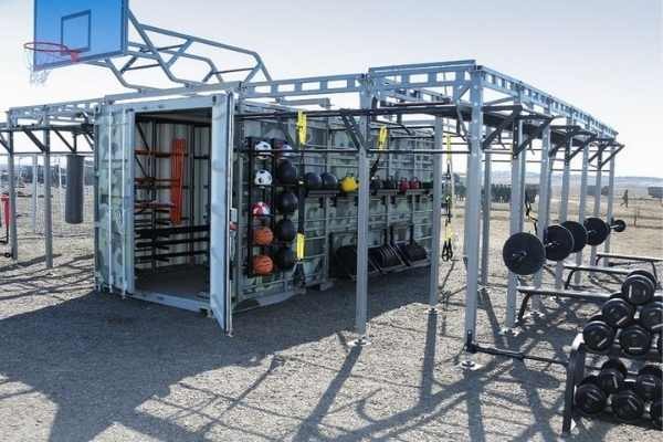 Gimnasio prefabricado playa