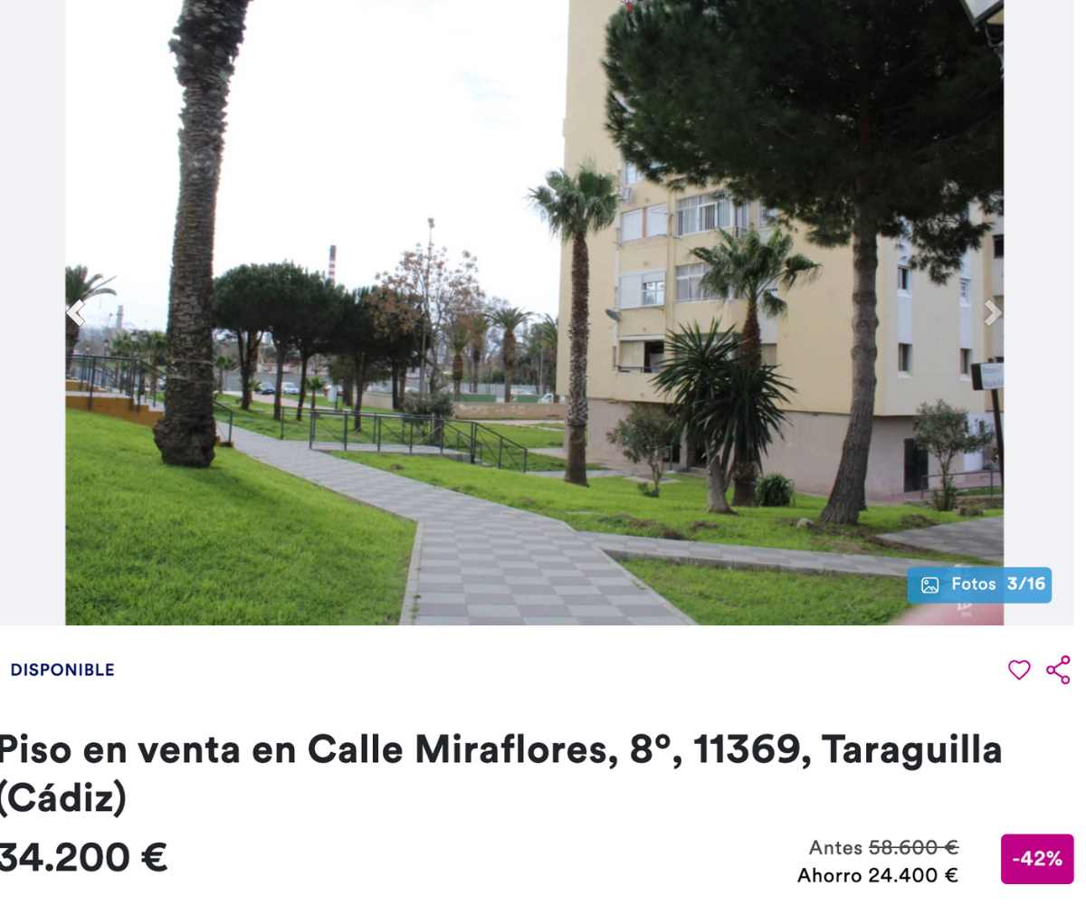 Piso en venta en Traguilla (Cádiz) por un precio de 34.200 euros