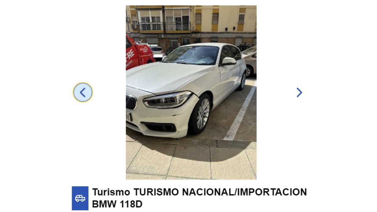 BMW 118D en subasta en el BOE