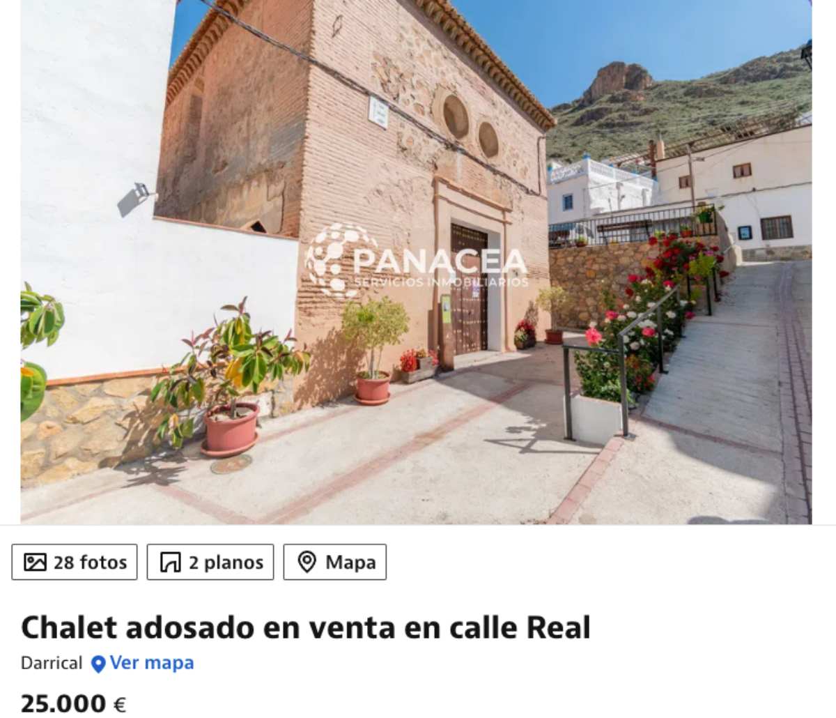 Chalet adosado en venta en Darrical por un precio de 25.000 euros 