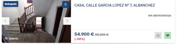 Casa en venta en Albanchez por 54.900 euros 