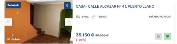 Casa en venta en Puertollano por 35.150 euros