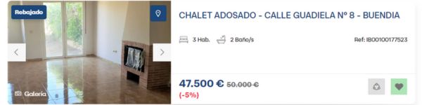 Casa en venta en Buendía por 47.500 euros 