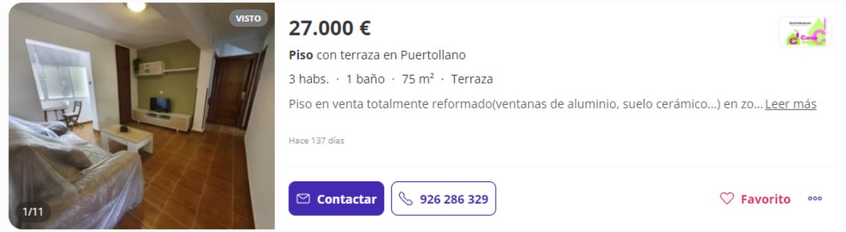 Piso en venta en Puertollano