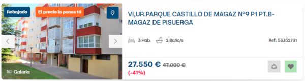 Piso en venta en Magaz de Pisuerga 