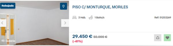 Piso en venta en Moriles 