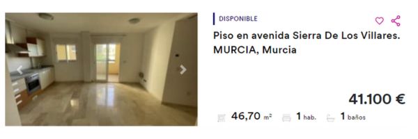 Piso en venta en Murcia por 41.100 euros