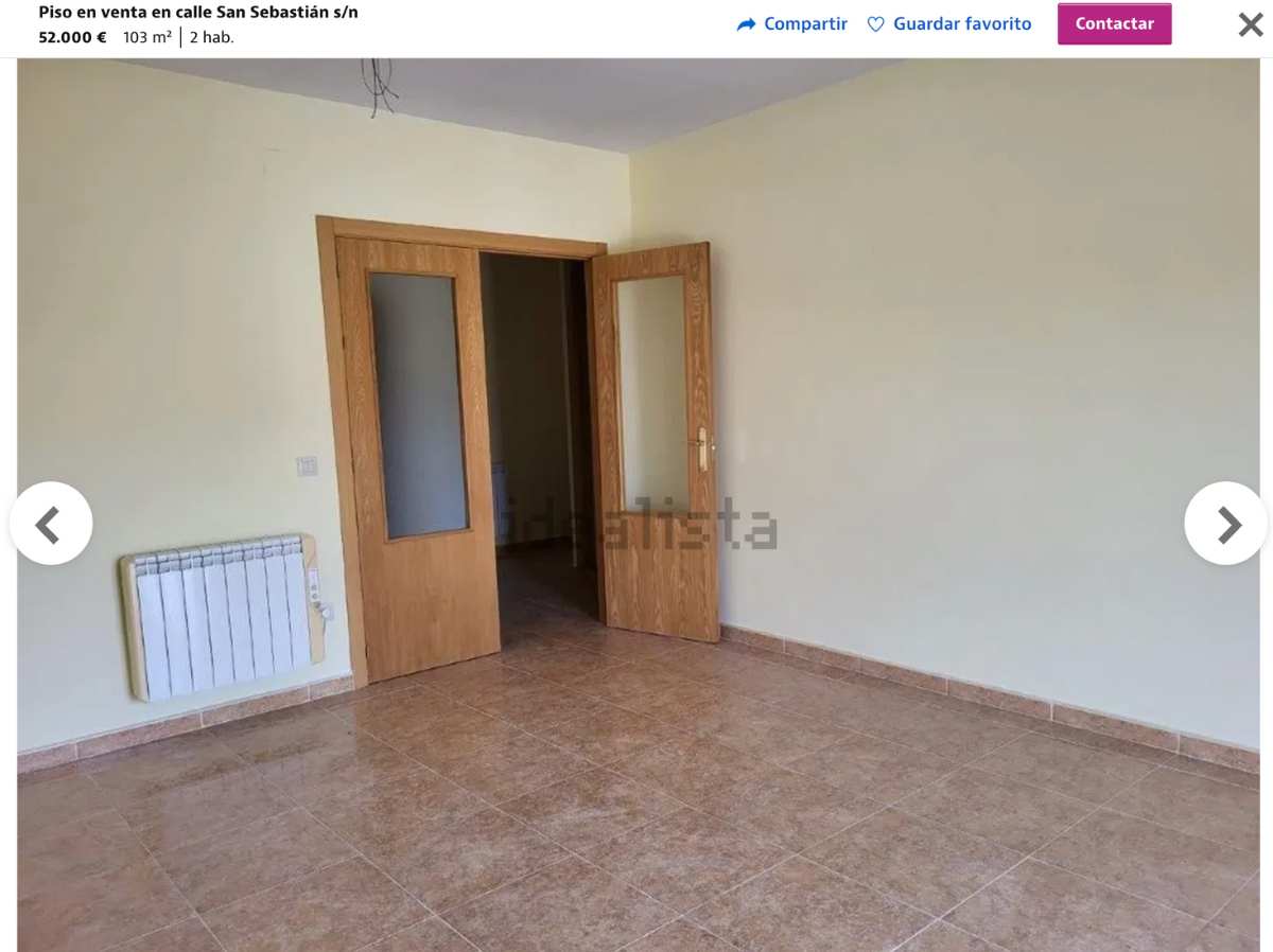 Piso en venta en Pulgar por un precio de 52.000 euros