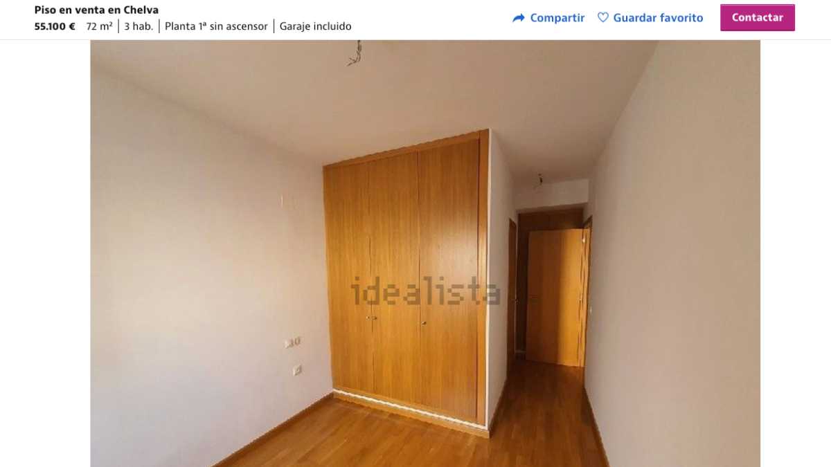 Piso en venta en Chelva por un precio de 55.100 euros