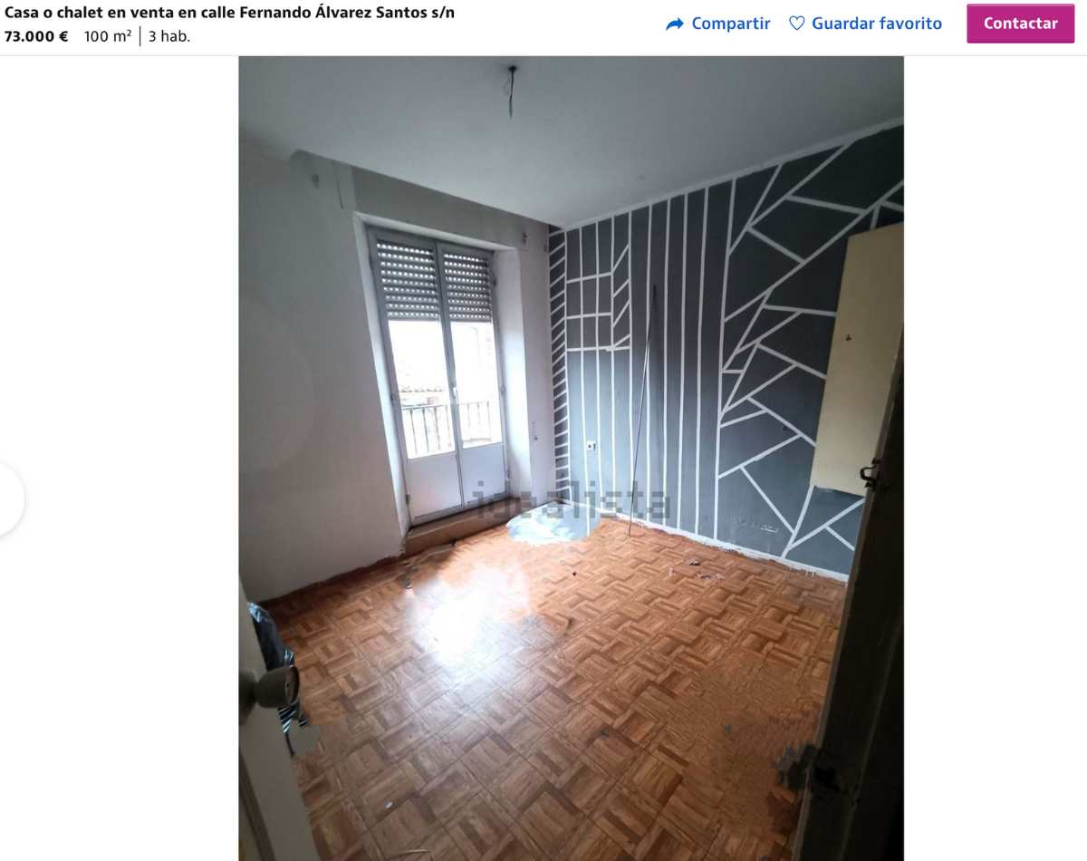 Chalet en venta en San Andrés del Rabanedo (León) por un precio de 73.000 euros 