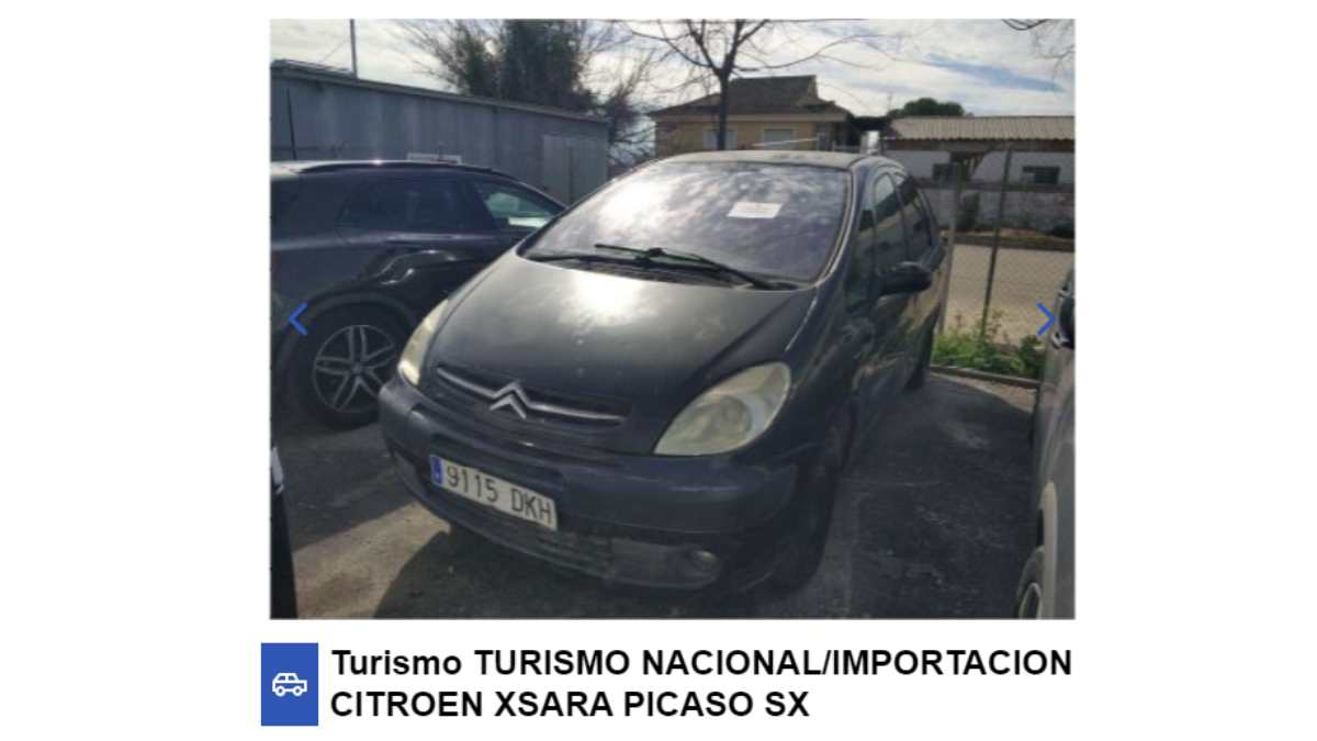 Citroën Xsara Picasso SX en subasta en el BOE