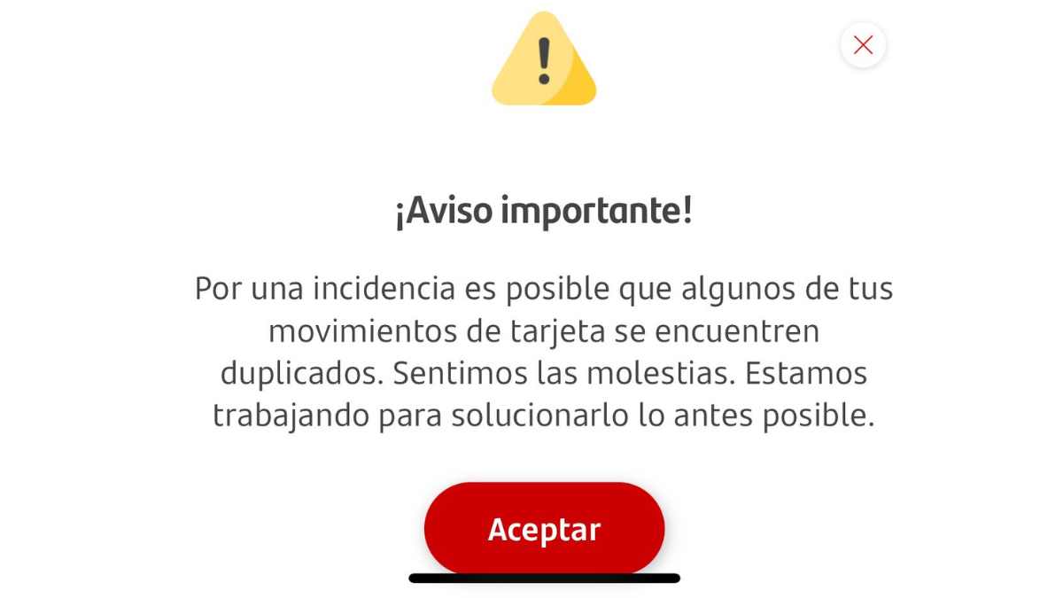 Aviso Banco Santander