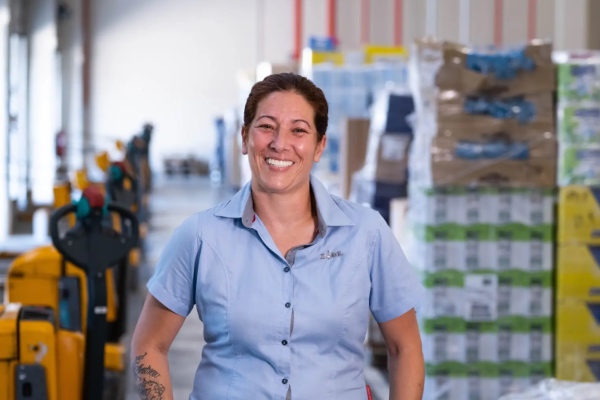 Una trabajadora de Lidl