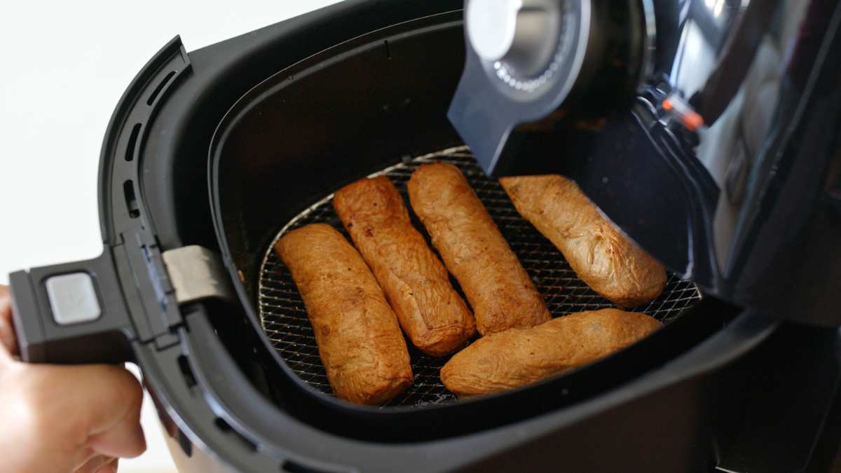 Alimentos cocinados en la freidora de aire